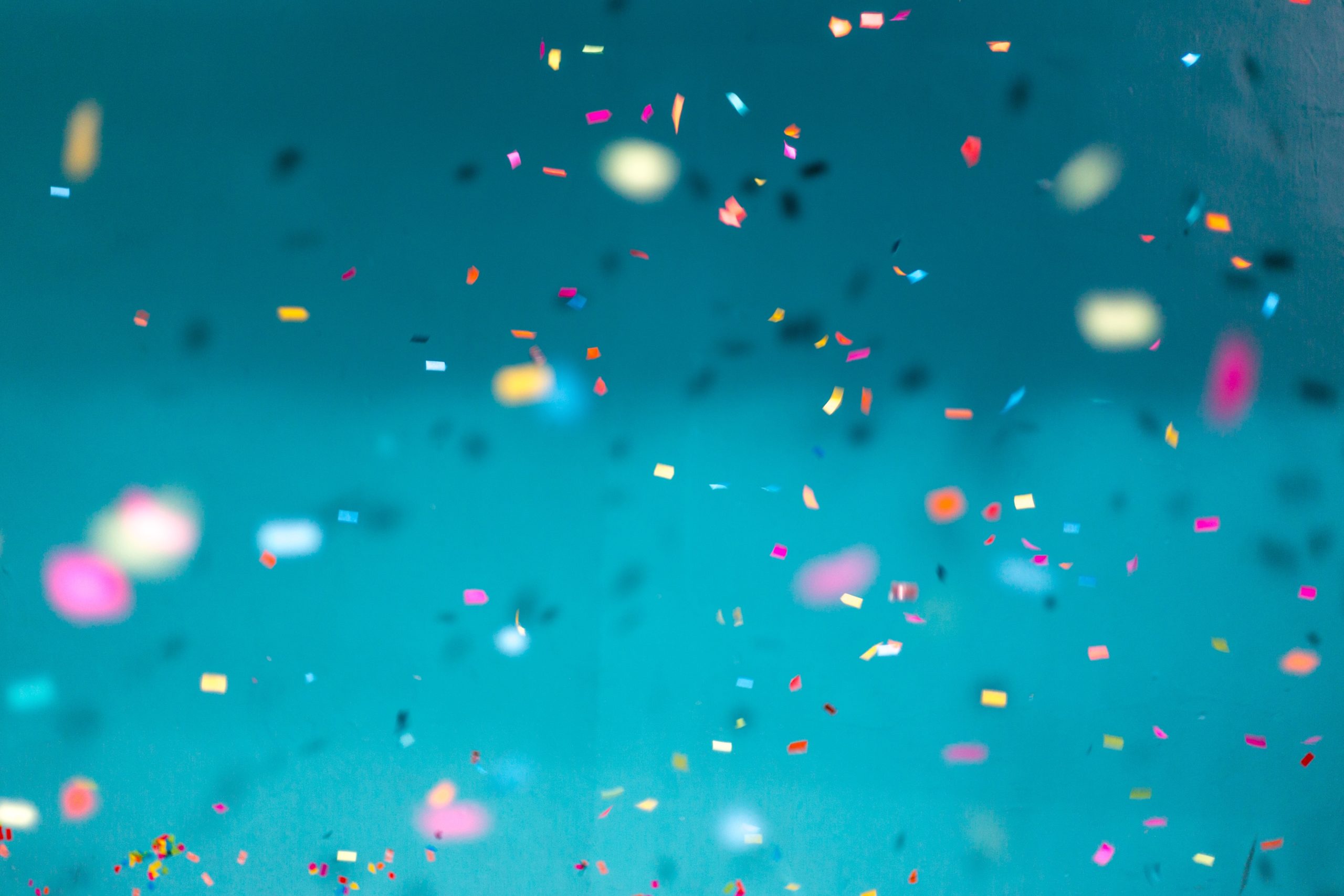 Realistic Colorful Confetti Background Graphic by distrologo · Creative  Fabrica